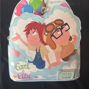Loungefly Disney Pixar Up Carl & Ellie Cloud Box Mini Backpack w/ Coin Purse